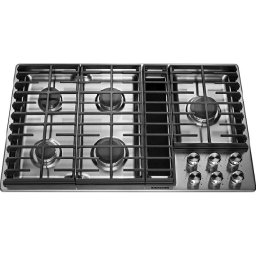 Gas downdraft cooktop installation